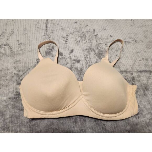 Motherhood Maternity Size 34C Wireless Nursing Bra Beige - Picture 1 of 3